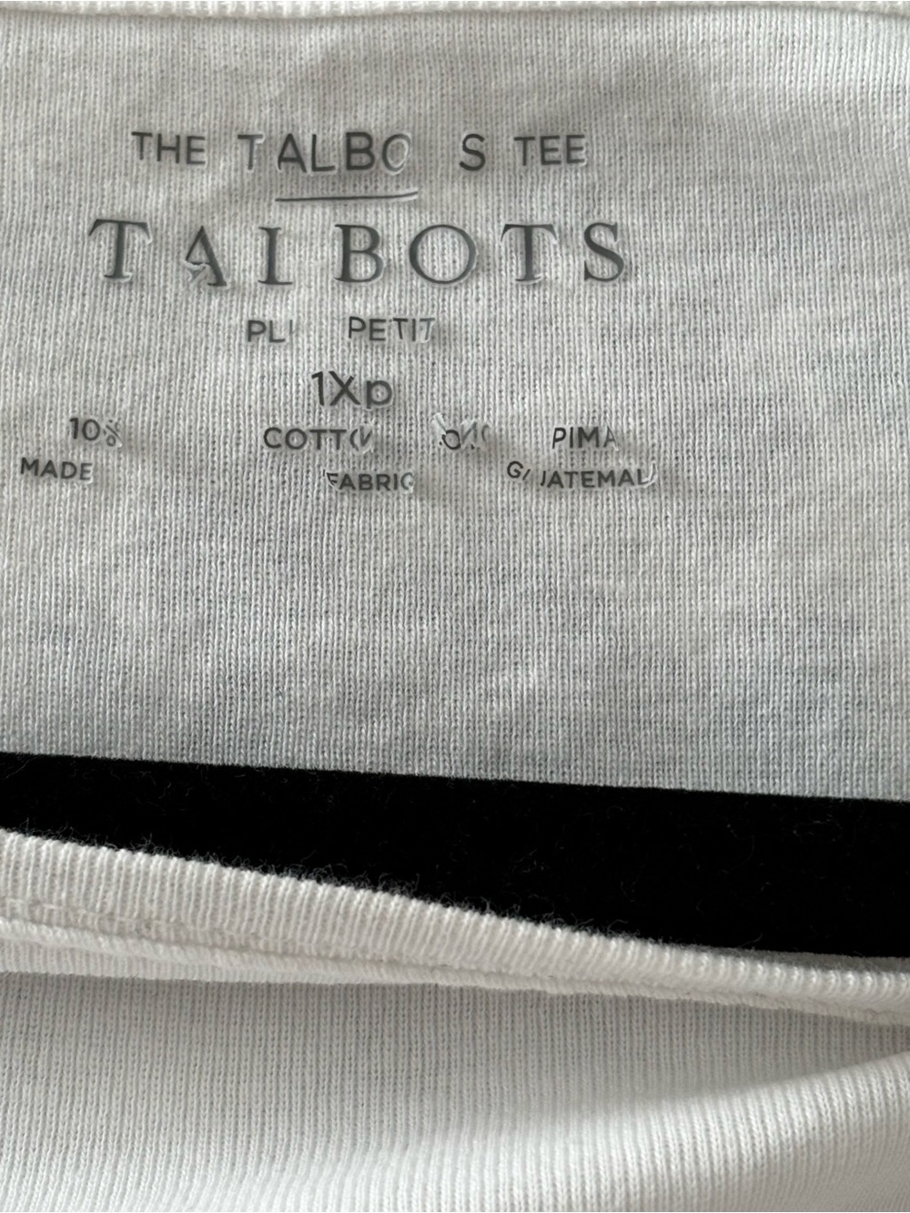 Talbots Pima Bateau-Neck Tank White Size 1XP - Picture 3 of 4